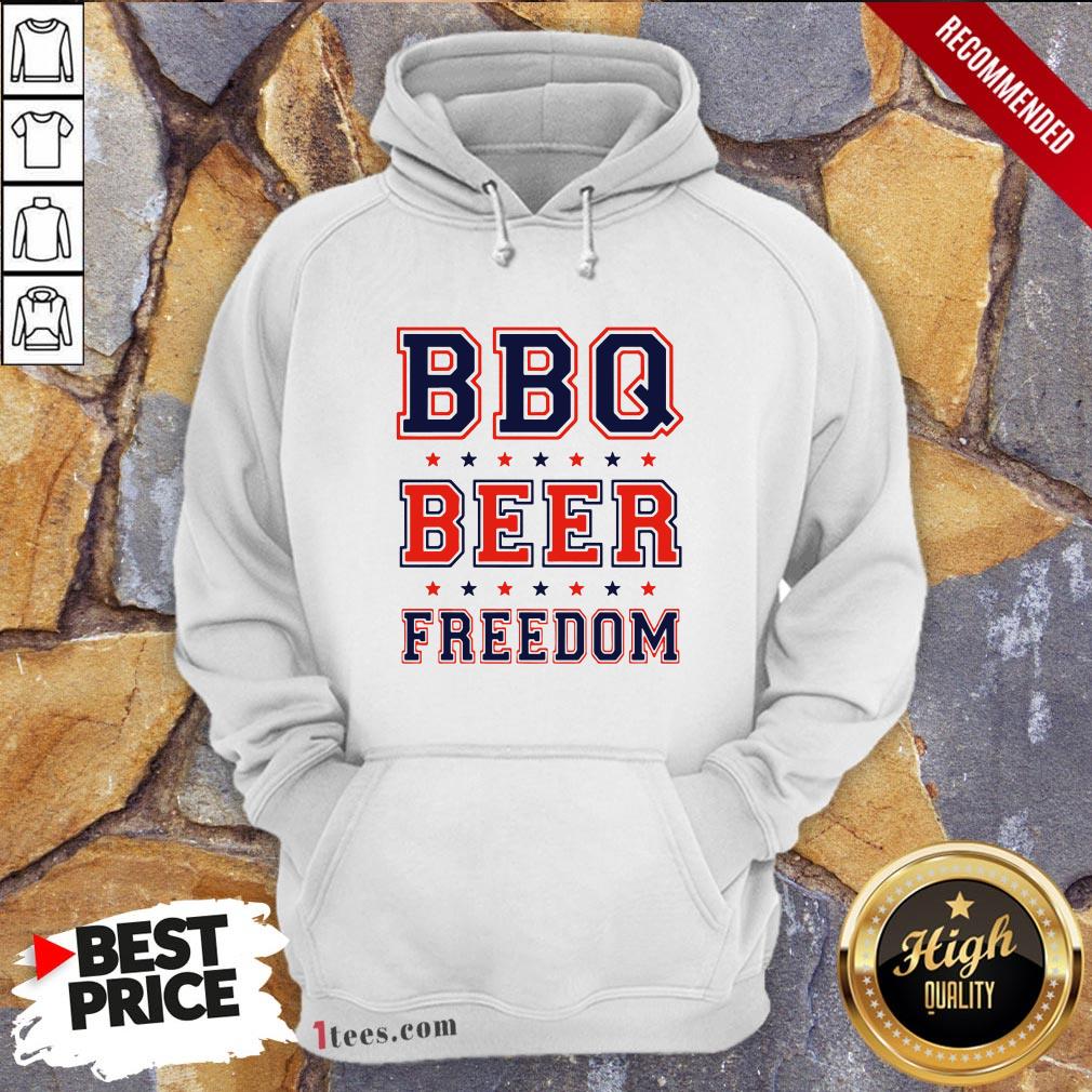 Nice Bbq beer Freedom Hoodie Design By T-shirtbear.com