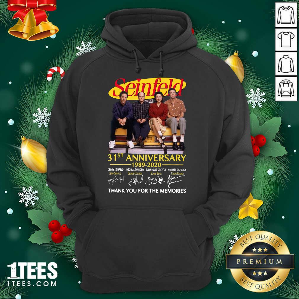  Seinfeld 31st Anniversary 1989 2020 Thank You For The Memories Signatures Hoodie- Design By 1Tees.com