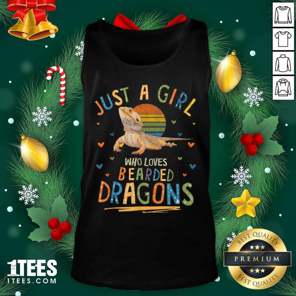 Just A Girl Who Loves Bearded Dragons Tank Top- Design By 1tees.com