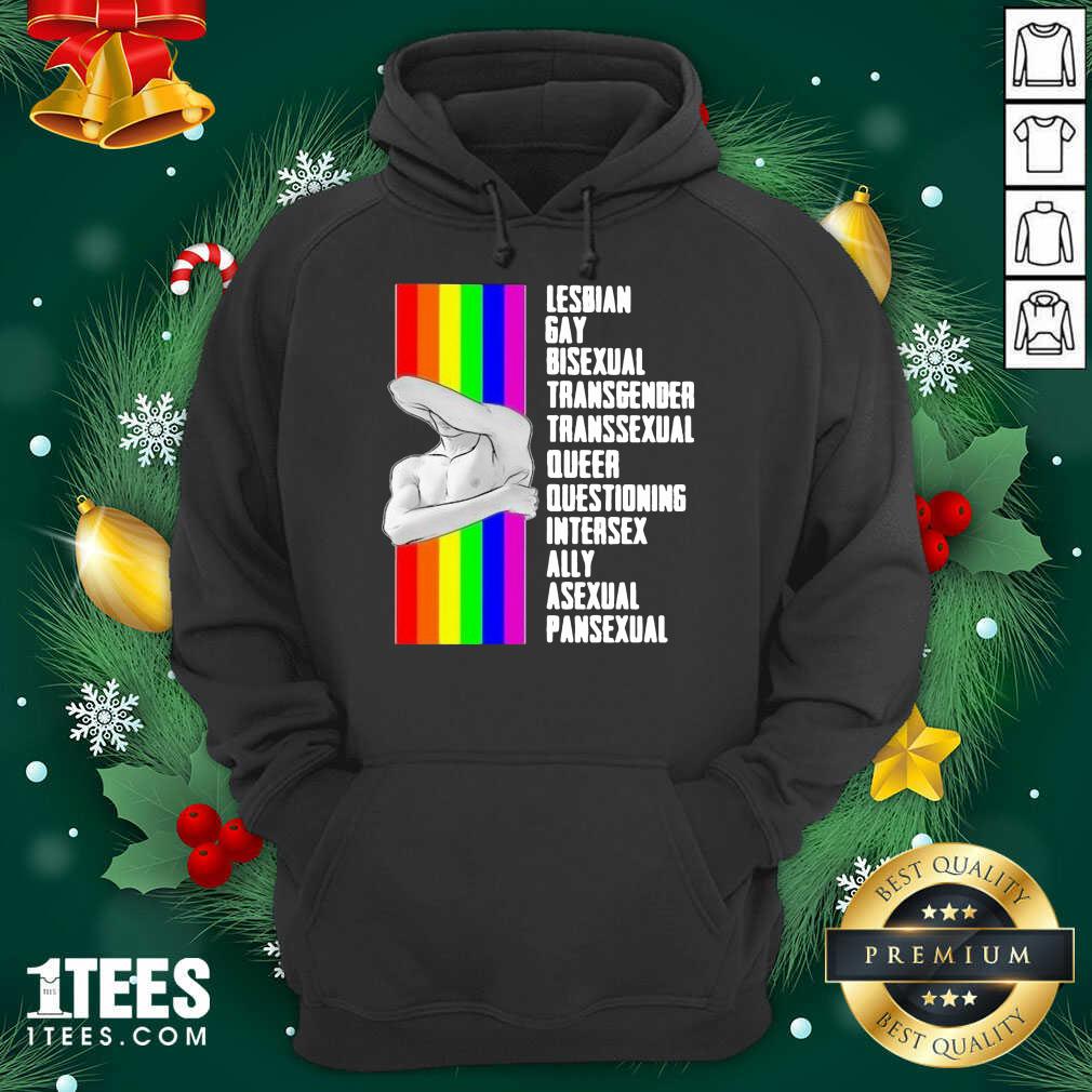 Lesbian Gay Bisexual Transgender Transsexual Queer Questioning Intersex Ally Asexual Pansexual LGBT Hoodie- Design By 1tees.com