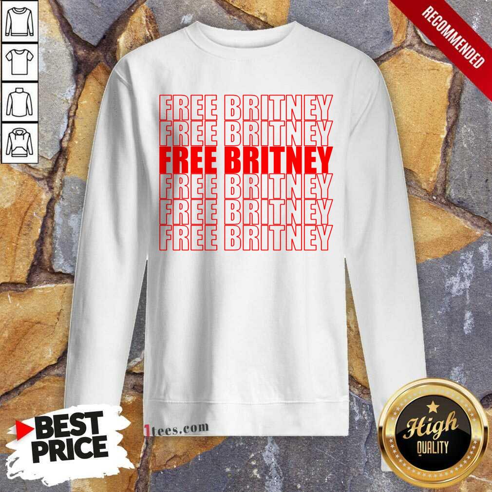 Free Britney Red Sweatshirt- Design By 1tees.com