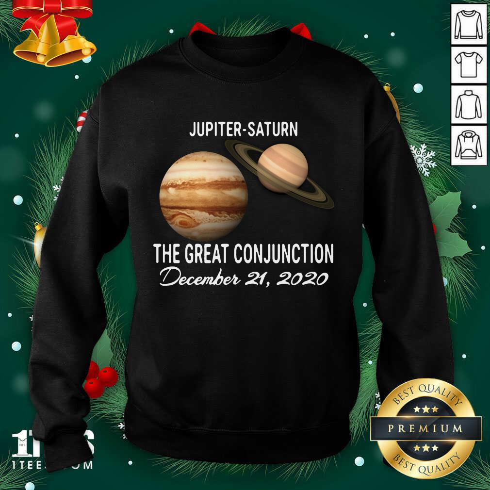 Jupiter Saturn The Great Conjunction December 21 2020 Sweatshirt- Design By 1tees.com
