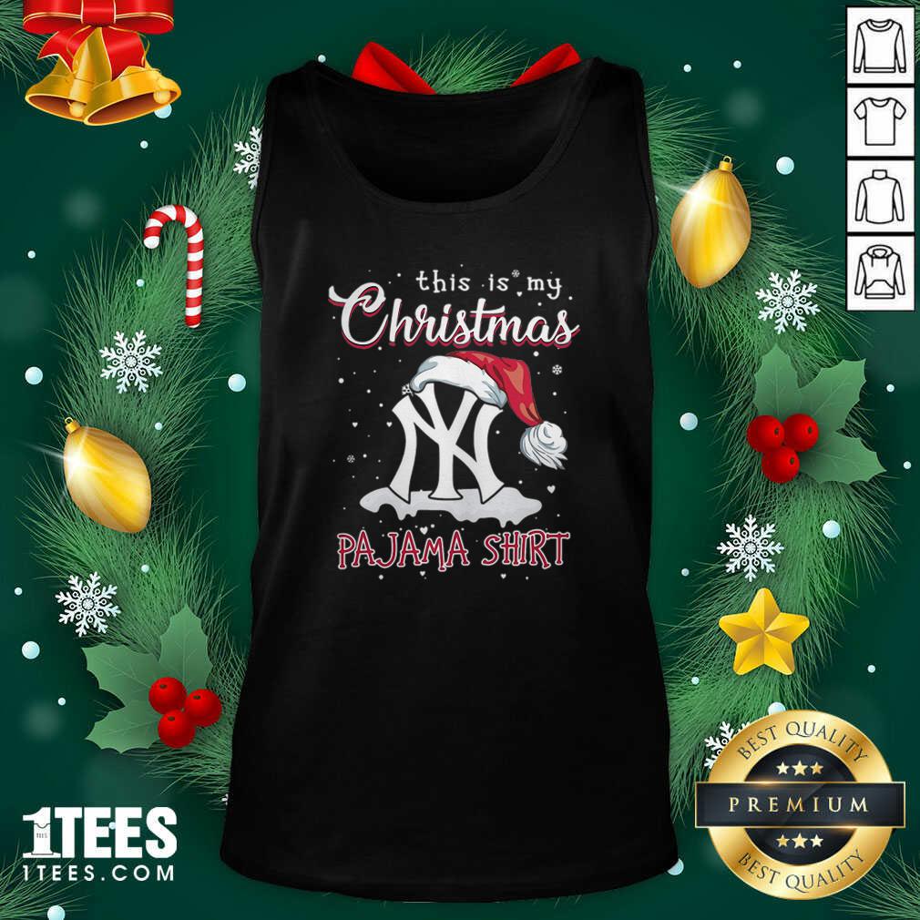 This is My Christmas Pajama New York Yankees Tank Top- Design By 1Tees.com