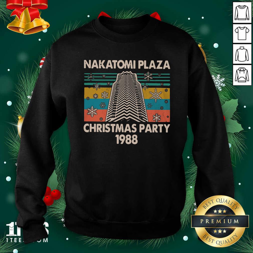 Nakatomi Plaza Christmas Party 1988 Vintage Sweatshirt- Design By 1tees.com