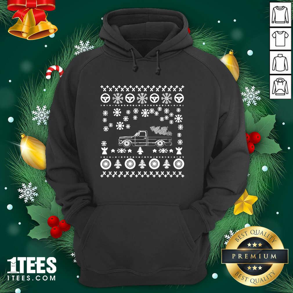 Tow Truck Ugly Merry Christmas Hoodie- Design By 1Tees.com