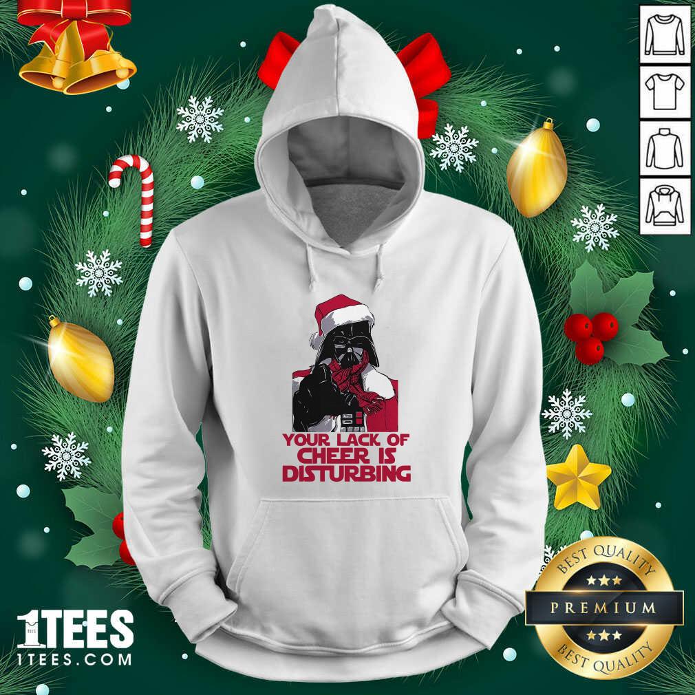 Darth Vader Your Lack Of Cheer Is Disturbing Christmas Hoodie- Design By 1Tees.com