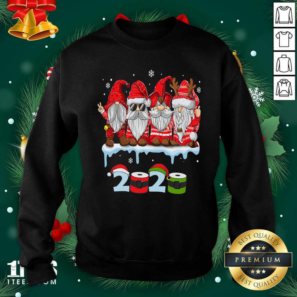 Merry Christmas Gnomes Wear Mask 2020 Quarantine Xmas Sweatshirt- Design By 1Tees.com