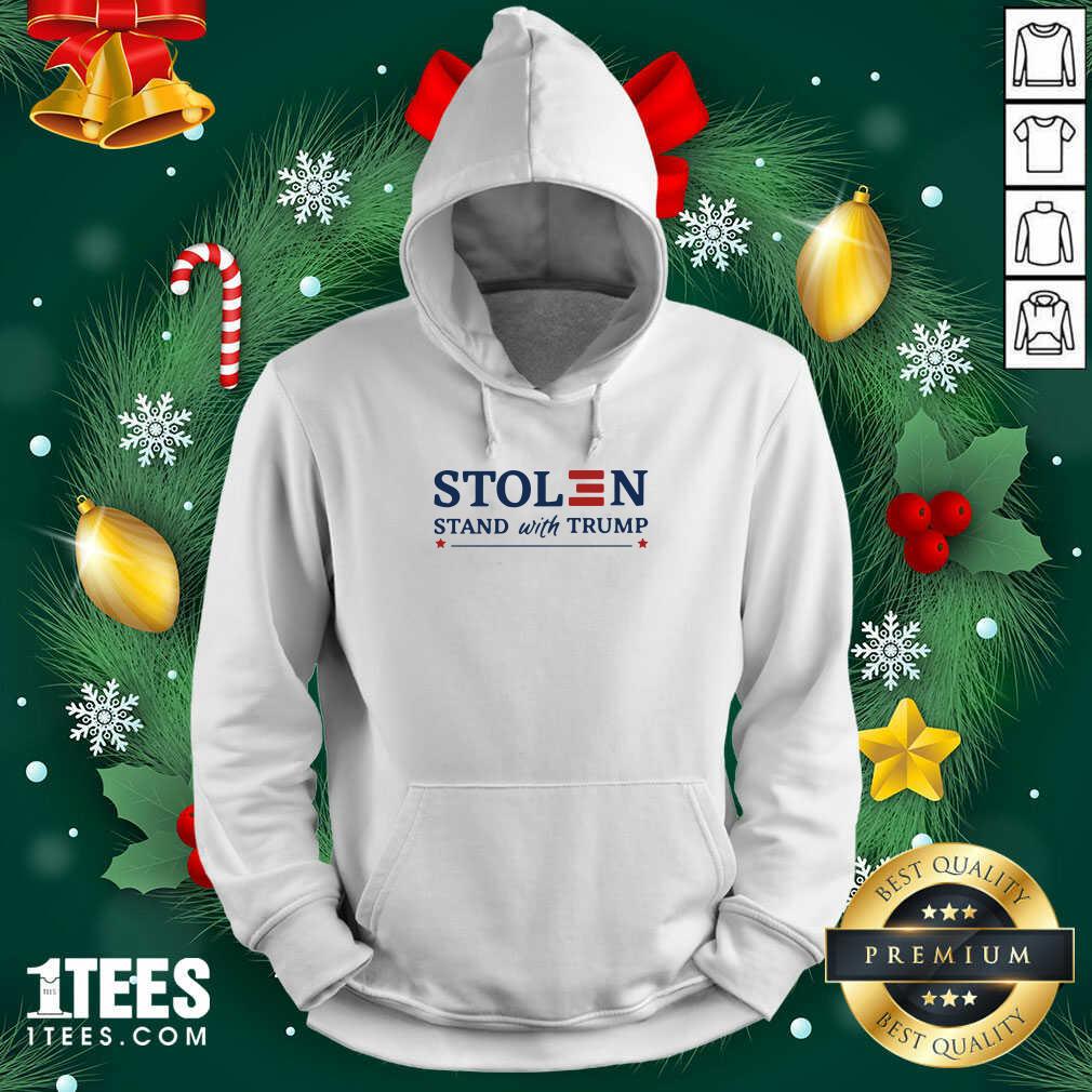 Stolen Stand With Trump Hoodie- Design By 1Tees.com