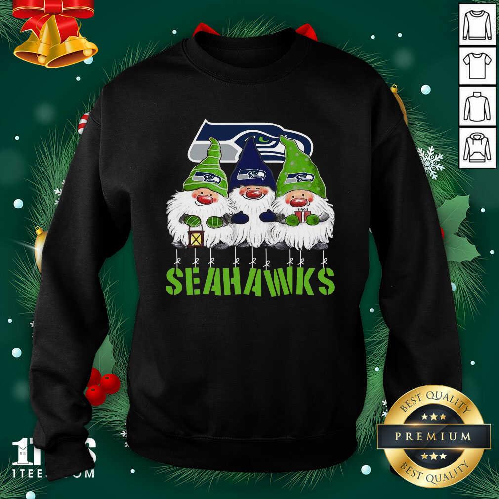  Gnomies Seattle Seahawks Christmas Sweatshirt- Design By 1Tees.com
