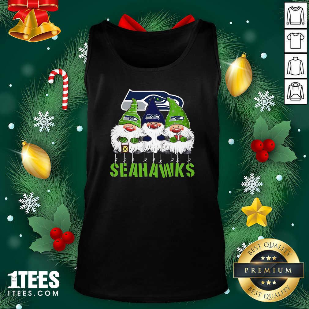 Gnomies Seattle Seahawks Christmas Tank Top- Design By 1Tees.com