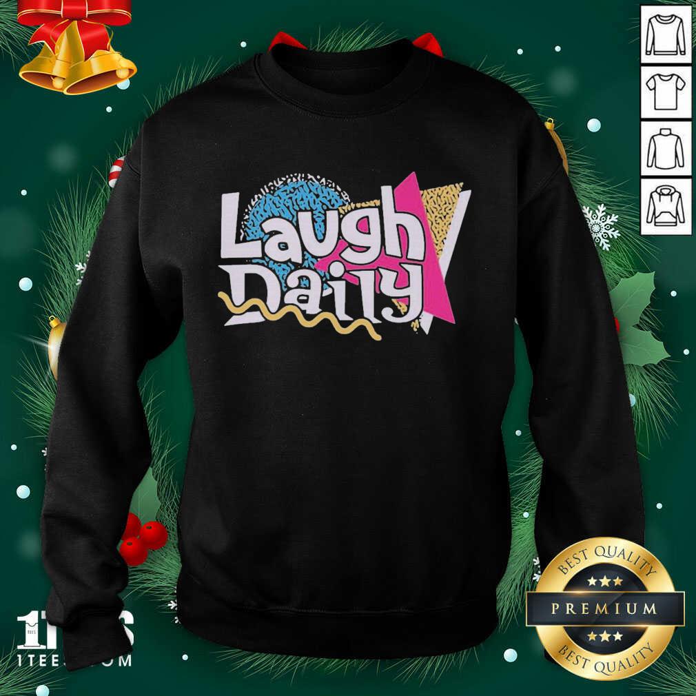 Morejstu Merch Jstu Retro Laugh Daily Sweatshirt- Design By 1Tees.com