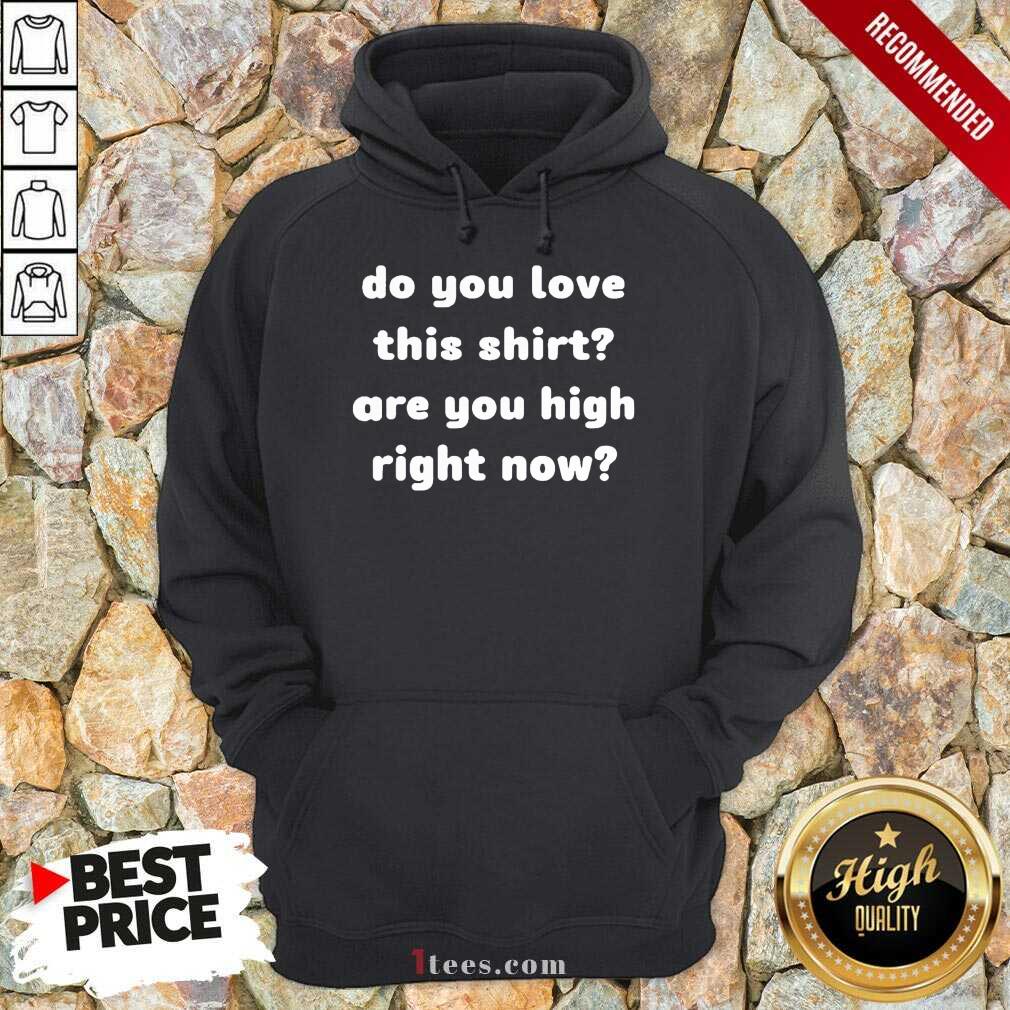 Do You Love This Shirt Are You High Right Now Hoodie