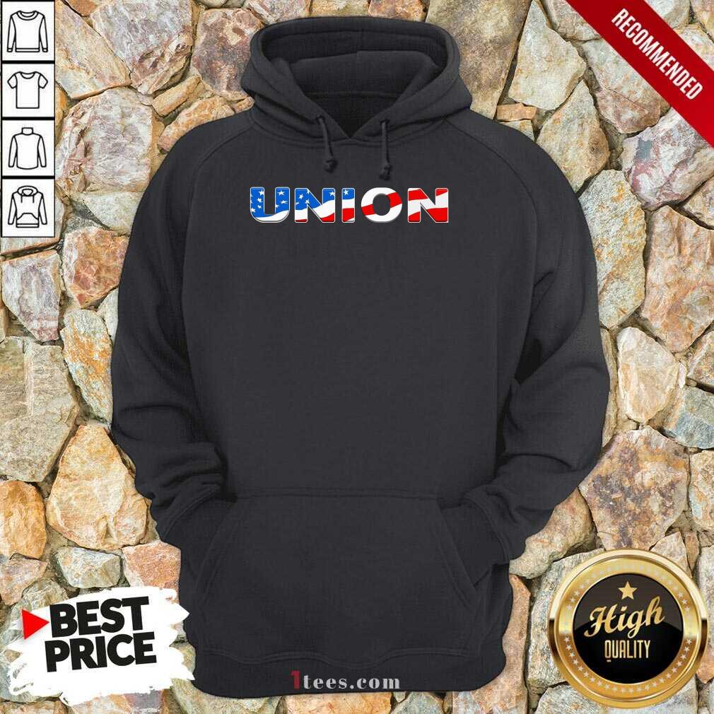 Union American Flag Hoodie