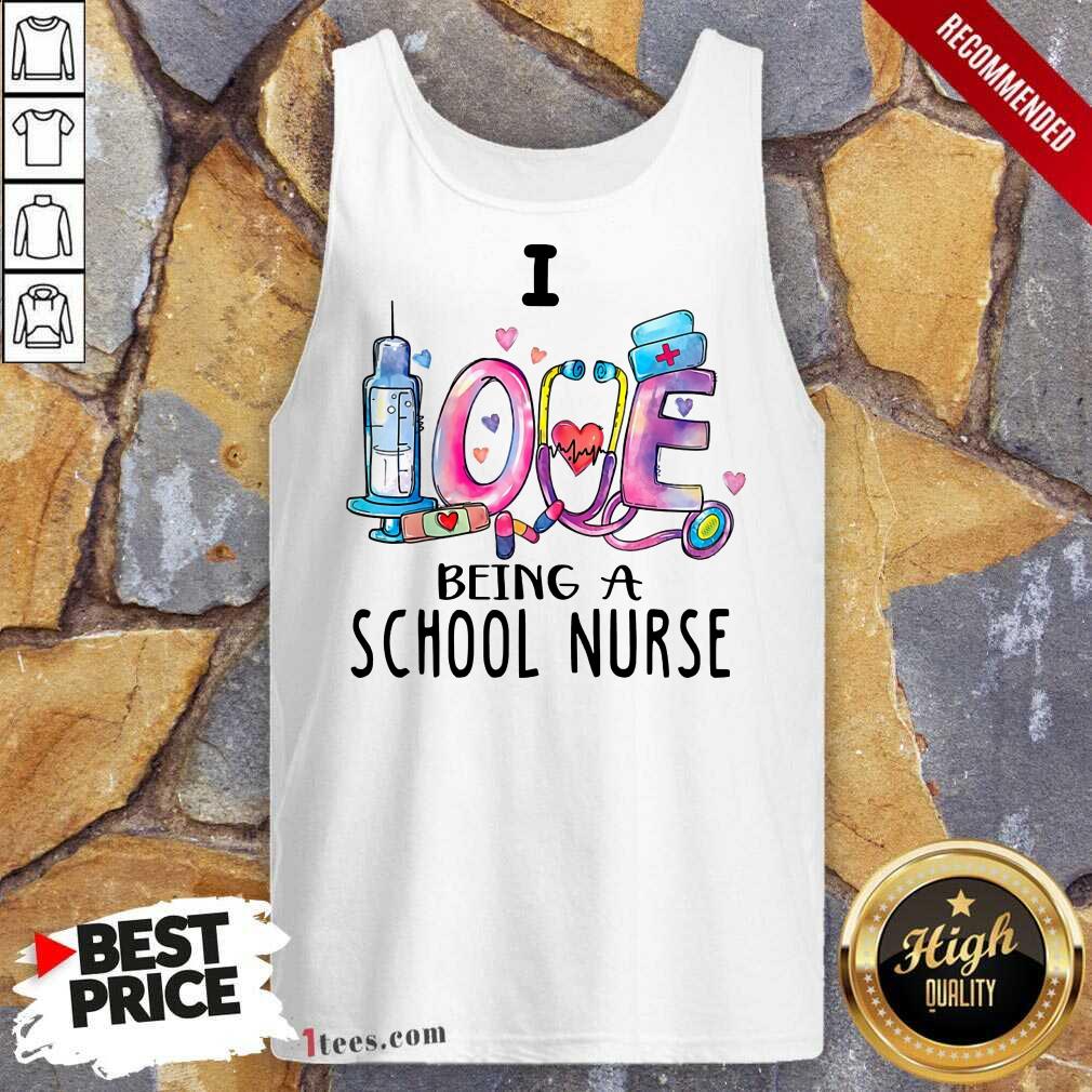 Delighted I Love Being A School Nurse 2021 Tank Top