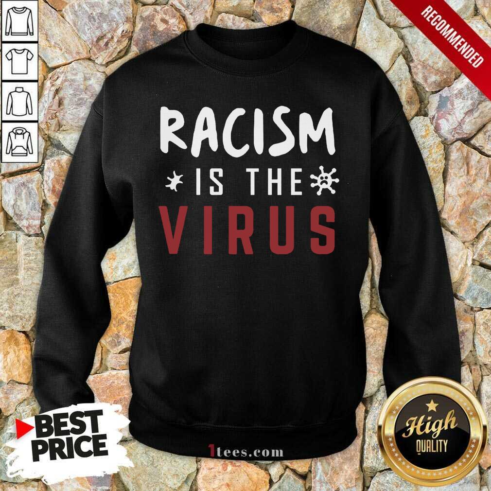 Delighted Racism Is The Virus Sweatshirt 