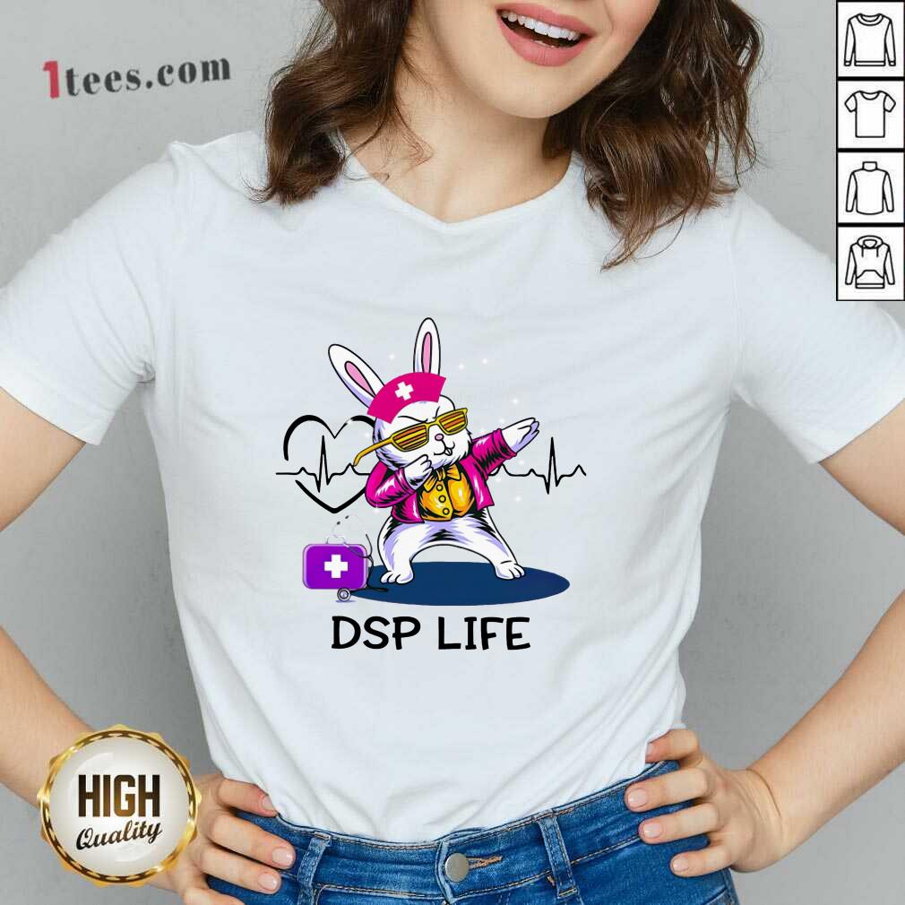 Excited Bunny Nurse Dab DSP Life 2020 V-neck