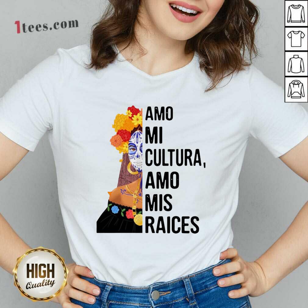 Amo Mi Cultura Amo Mis Raices Vintage V-neck