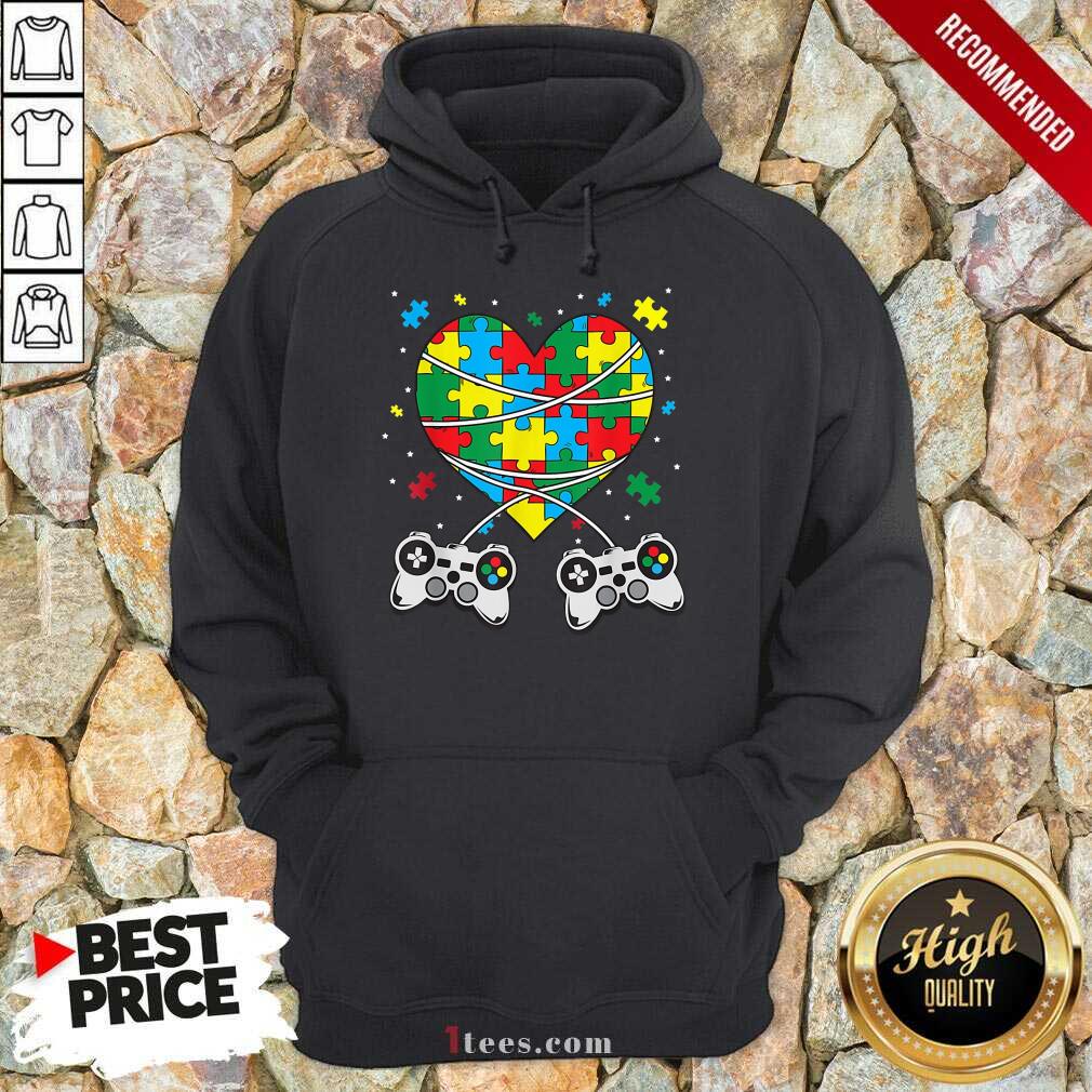 Great Games Puzzle Piece Autism Awareness Game Hoodie