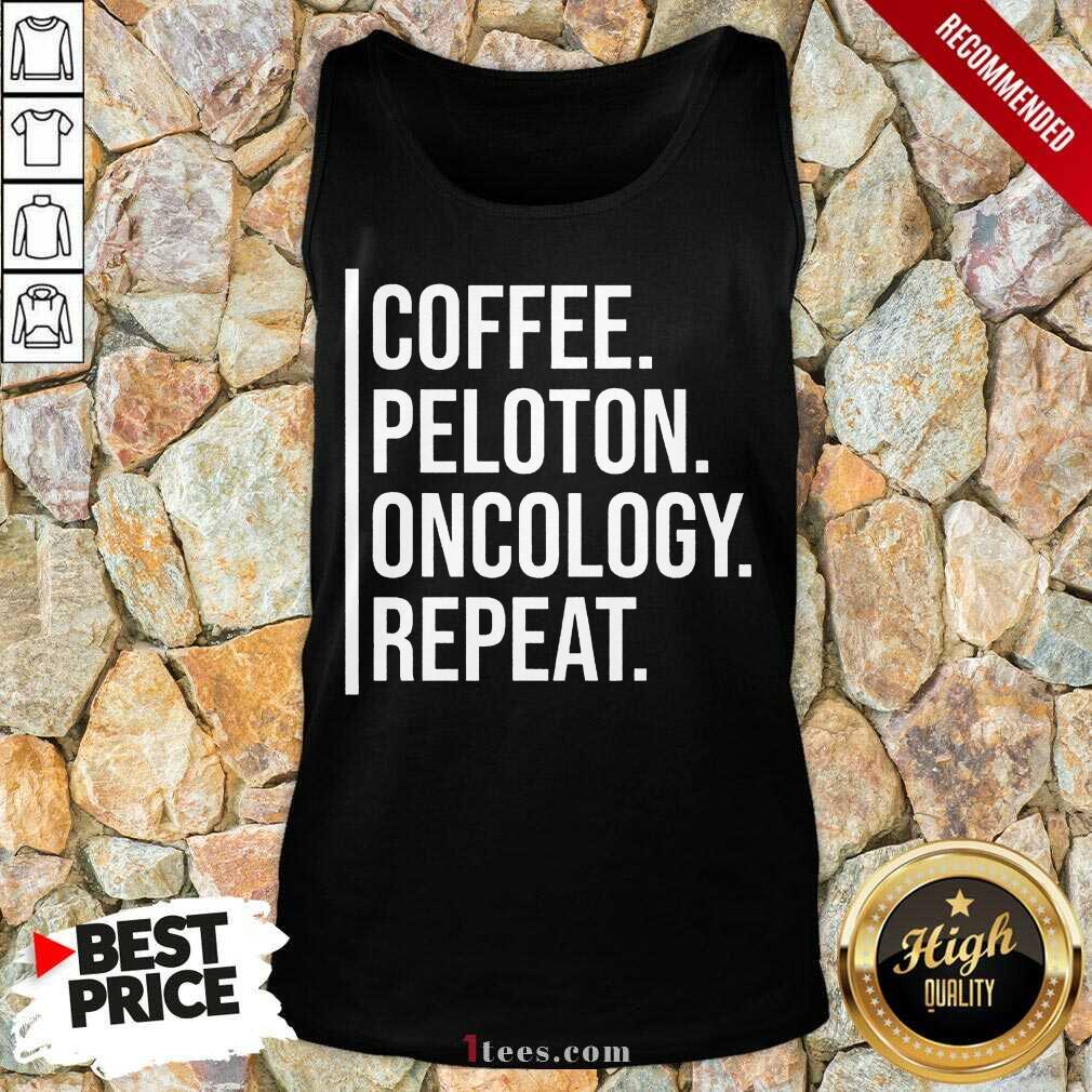 Intrigued Coffee Peloton Oncology Repeat Tank Top 