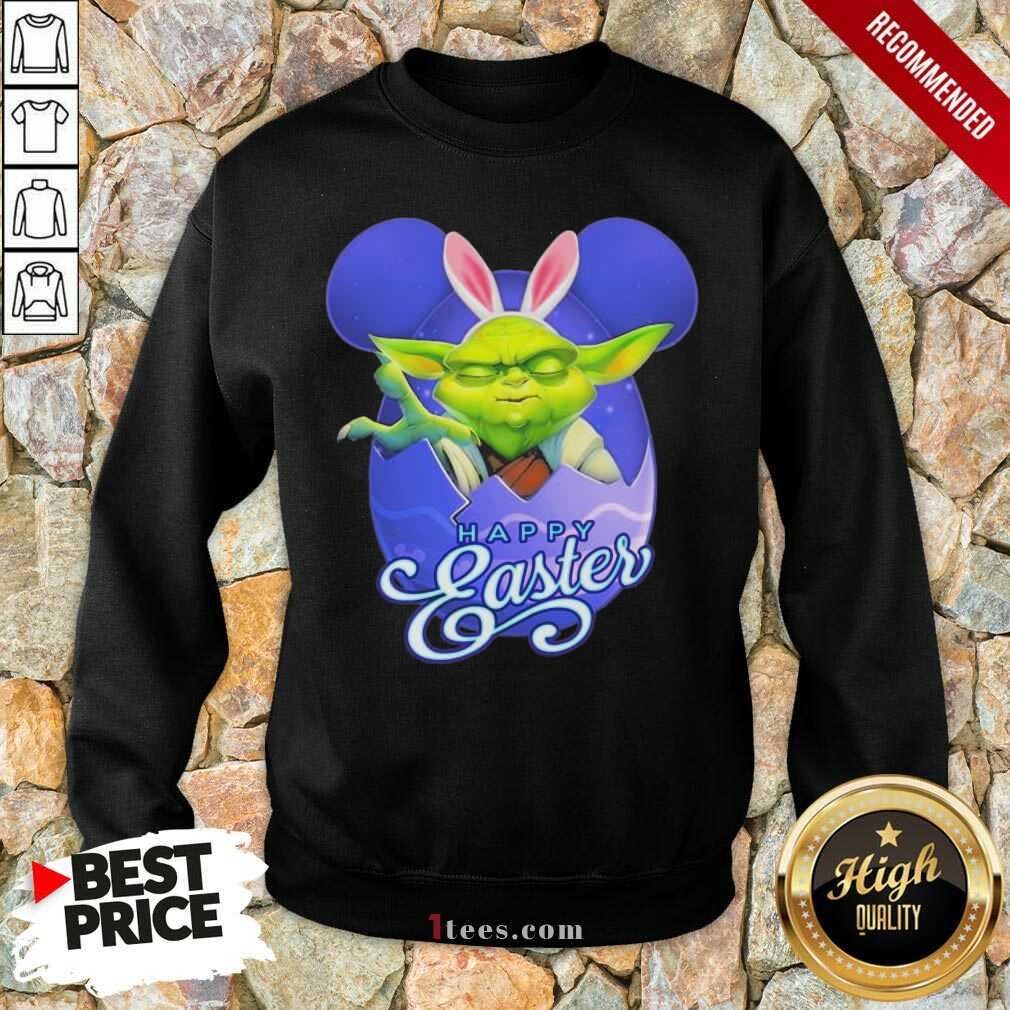 Official Bunny Yoda Disney Happy Easter 4 Sweatshirt