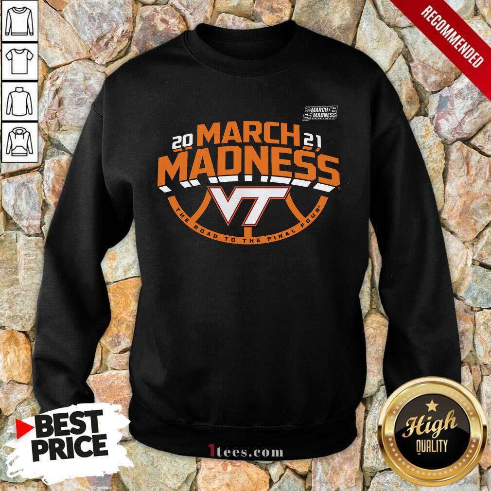 Positive Maroon Virginia Hokies 2021 March Sweatshirt