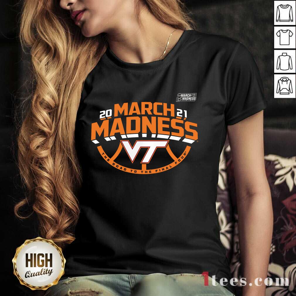 Positive Maroon Virginia Hokies 2021 March V-neck