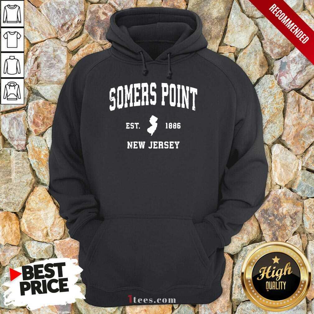 Premium Somers Point New Jersey 1886 Hoodie