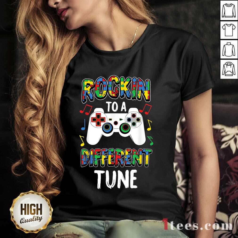 Relaxed Rocking To A Different Tune Controller Autism V-neck
