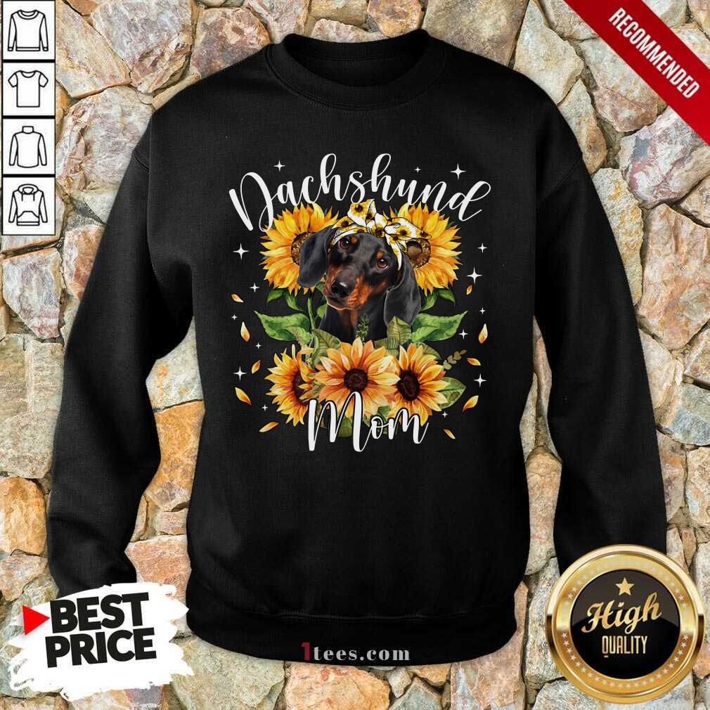 Premium Dachshund Mom Sun Flower Sweatshirt