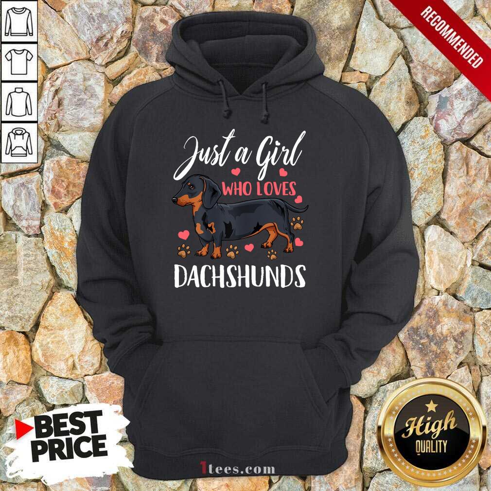 Dachshund Just A Girl Who Loves Hoodie
