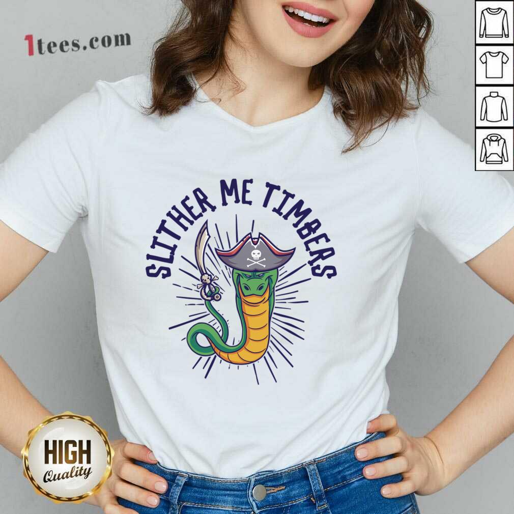 Slither Me Timbers Snake Pirate V-neck