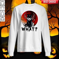 Black Cat Jason Voorhees What Halloween Sweatshirt