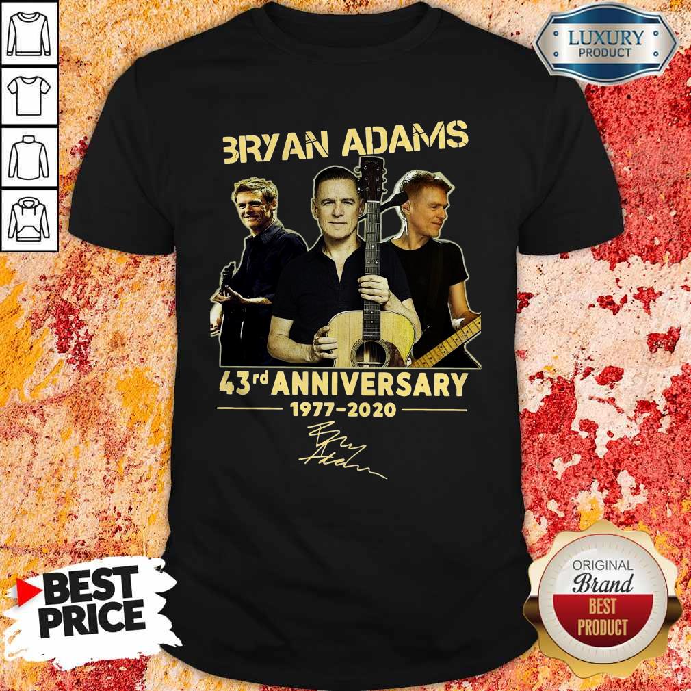 Bryan Adams 43rd Anniversary 1977 2020 Signature Shirt