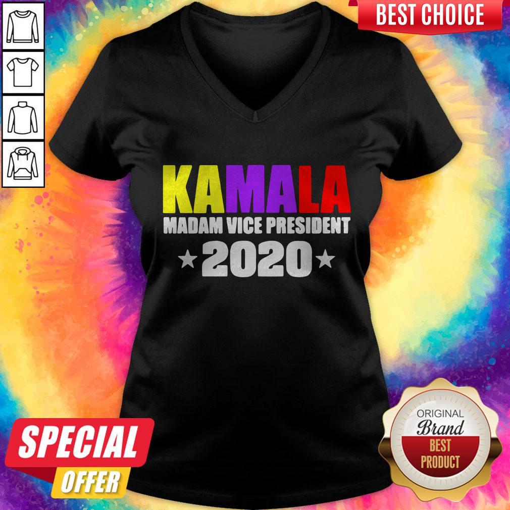 Kamala Harris Madam Vice President 2020 V-neck