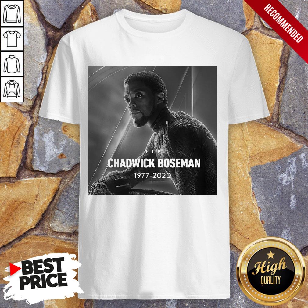 Rip Chadwick Boseman Black Panther 1977 2020 Thank You For The Memories Signature Shirt