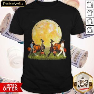 The Beatles Abbey Road Moon Pumpkins Halloween Shirt