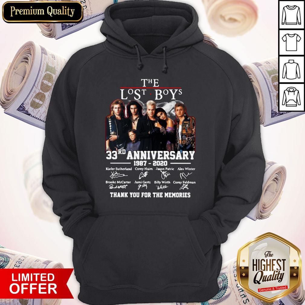 The Lost Boys 33rn Anniversary 1987 2020 Thank You For The Memories Signatures Hoodie