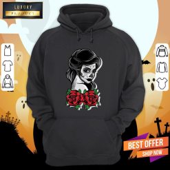 Day Of Dead Sugar Skull Girl Rose Hoodie