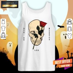Dia De Los Muertos Skull With Rose Tank Top