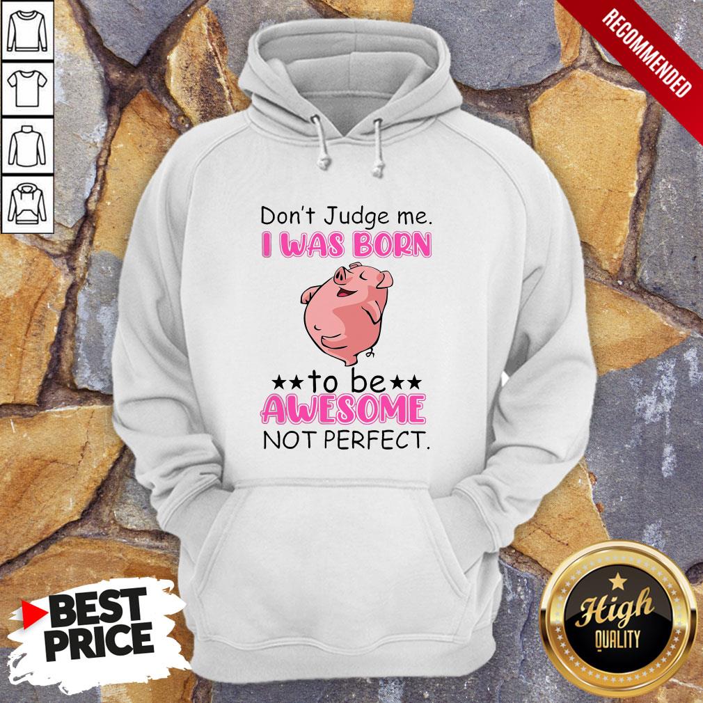 Don't Judge Me I Was Born To Be Awesome Not Perfect Hoodie