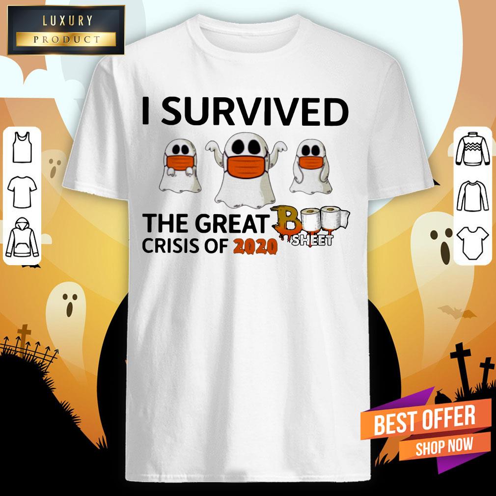 Ghost Face Mask I Survived The Great Crisis Of 2020 Boo Sheet Shirt