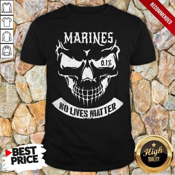 Happy Marines No Lives Matter Tee Shirt