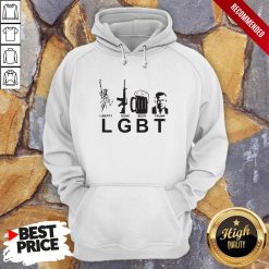 LGBT Liberty Guns Beer Trump American Flag Hoodie