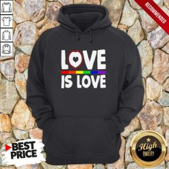 Love Is Love LGBT Gay Pride Heart HoodieLove Is Love LGBT Gay Pride Heart Hoodie