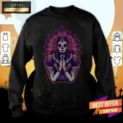 Mexican Dia De Los Muertos Day Of The Dead Sugar Skull Girl Sweatshirt