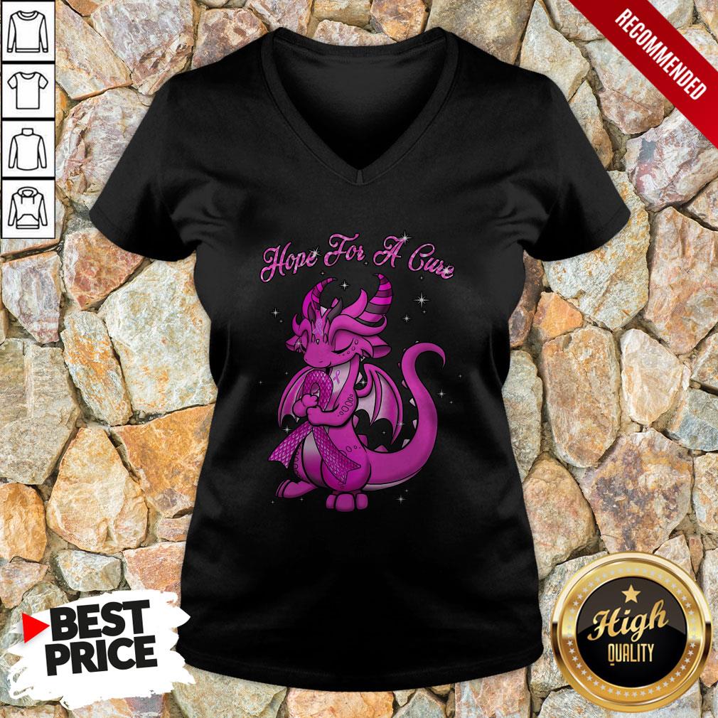 Nice Dragon Hope For A Cure V-neck