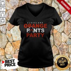 Orange Pants Party Cleveland Football 2020 V-neck