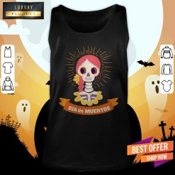 The Girl Skeleton Dia De Muertos Day Dead Tank Top
