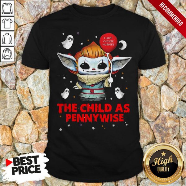 Baby Yoda Balloon The Child As Pennywise Halloween Shirt