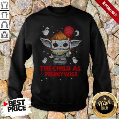 Baby Yoda Balloon The Child As Pennywise Hallowee Sweatshirt